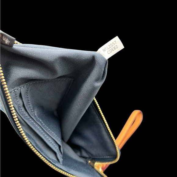 Coach Signature Medium Denim Zip Wristlet - Picture 5 of 6